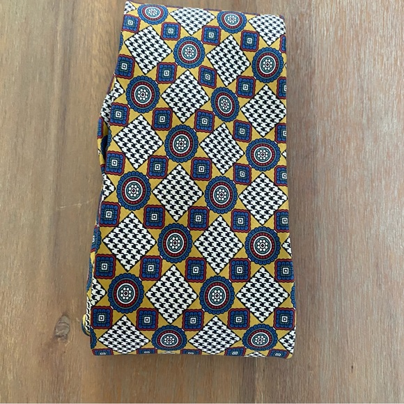 Men's Gold Il David by Florence Silk Patterned Tie - Picture 2 of 9